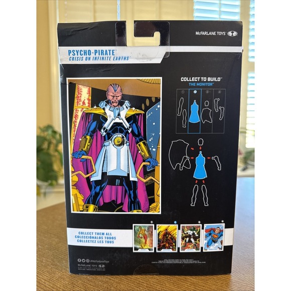 McFarlane DC Multiverse PSYCHO PIRATE CRISIS ON INFINITE EARTHS - Gold Label 7" - Picture 2 of 10